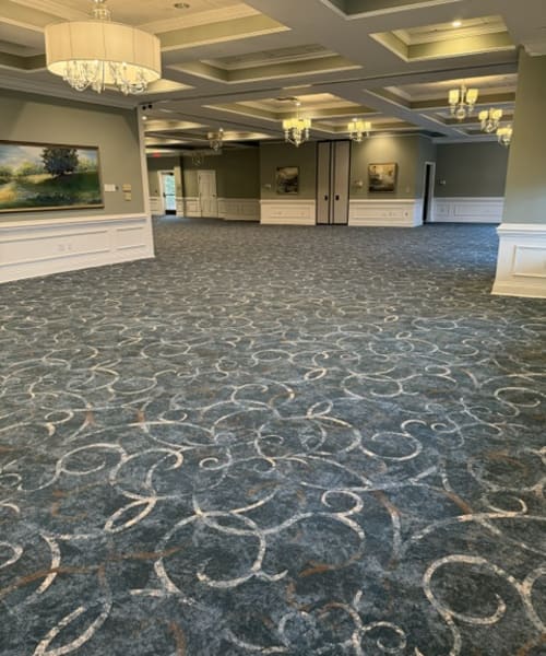 Commerical carpet install