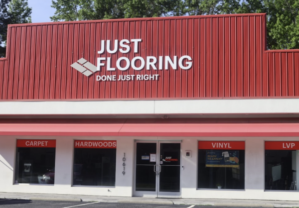 Just Flooring showroom in Location