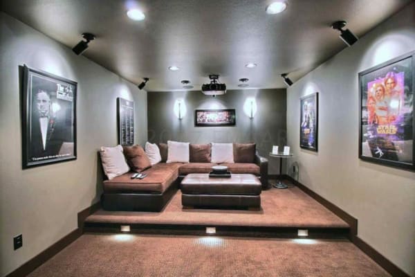 Carpet in Home Theatre Remodel in Fargo
