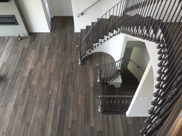 hardwood flooring used in this home remodel in Horace, ND