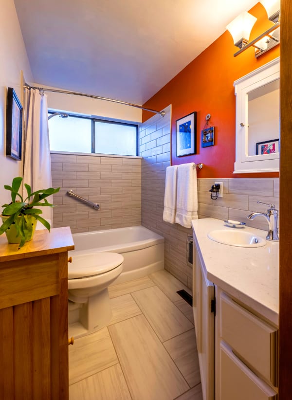 Elevate your bathroom with expert services in  by Flooring Connections.