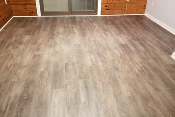 Modern living room flooring renovation from Stauffer Bros Flooring in State College, PA