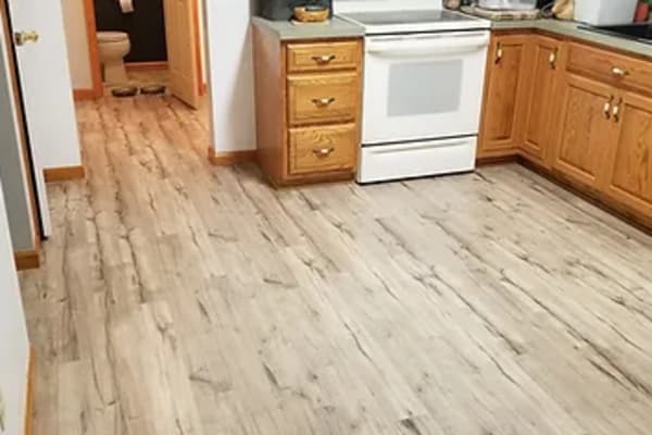 Contemporary light kitchen flooring Stauffer Bros Flooring in Lancaster, PA