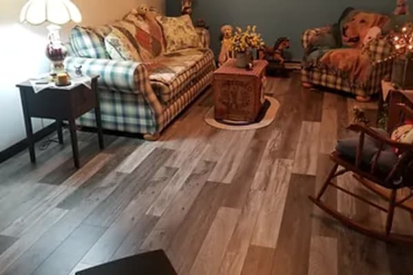 Living room floor redesign from Stauffer Bros Flooring in Williamsport, PA