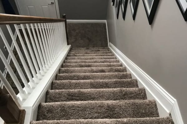 Carpeted staircase from The Floor Guy located in Lexington, KY