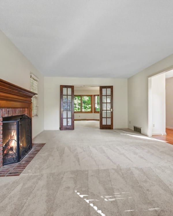 Carpet flooring in a residential living room in Apple Valley, and Bloomington, MN