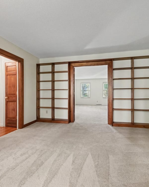 Wood-look flooring in a residential room in Apple Valley, and Bloomington, MN