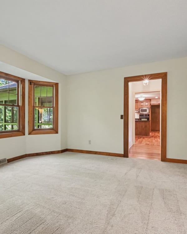 Wood-look flooring in a residential room in Apple Valley, and Bloomington, MN