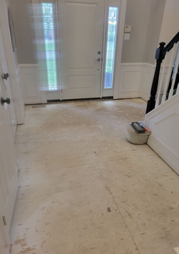 Before and after flooring installations by Roy Lomas Carpets and Hardwoods in Doylestown, PA