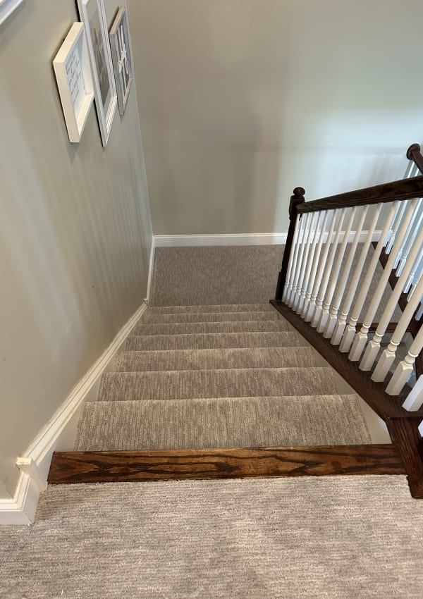 Before and after flooring installations by Roy Lomas Carpets and Hardwoods in Quakertown, PA