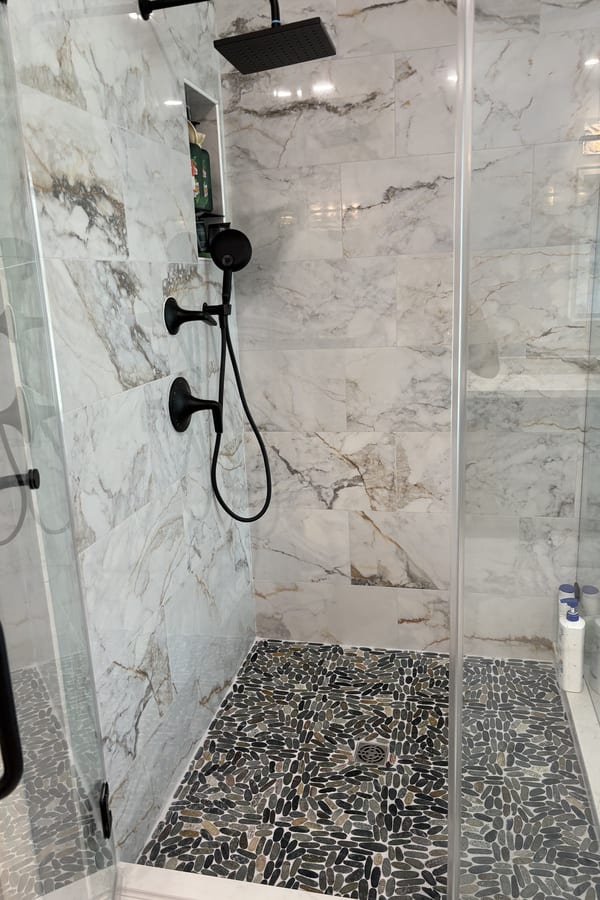 Bathroom in Mariner Cove from KATY TILE & MARBLE