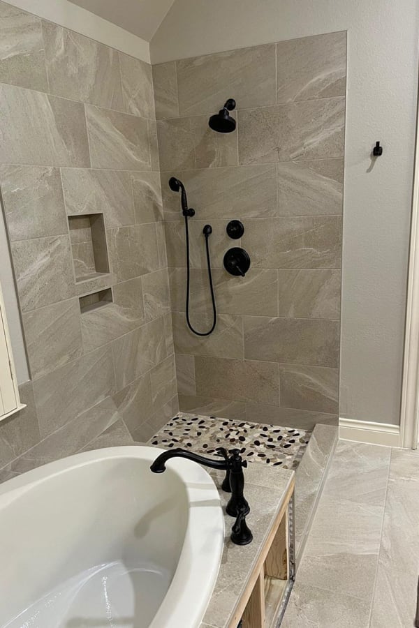 Showers in West Houston, TX from KATY TILE & MARBLE