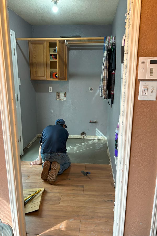 KATY TILE & MARBLE new floor install in West Houston, TX