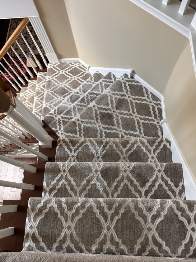 Before and after installations by Roy Lomas Carpets and Hardwoods in Harleysville, PA