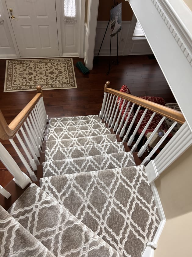 Before and after installations by Roy Lomas Carpets and Hardwoods in Doylestown, PA