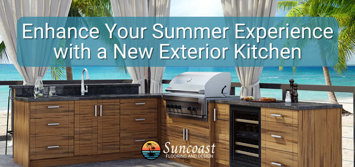 Enhance your summer experience with a new exterior kitchen from Suncoast Flooring and Design