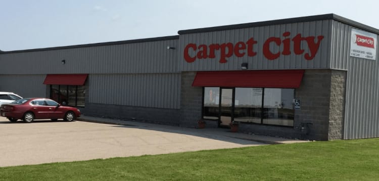 Carpet City showroom in Holmen