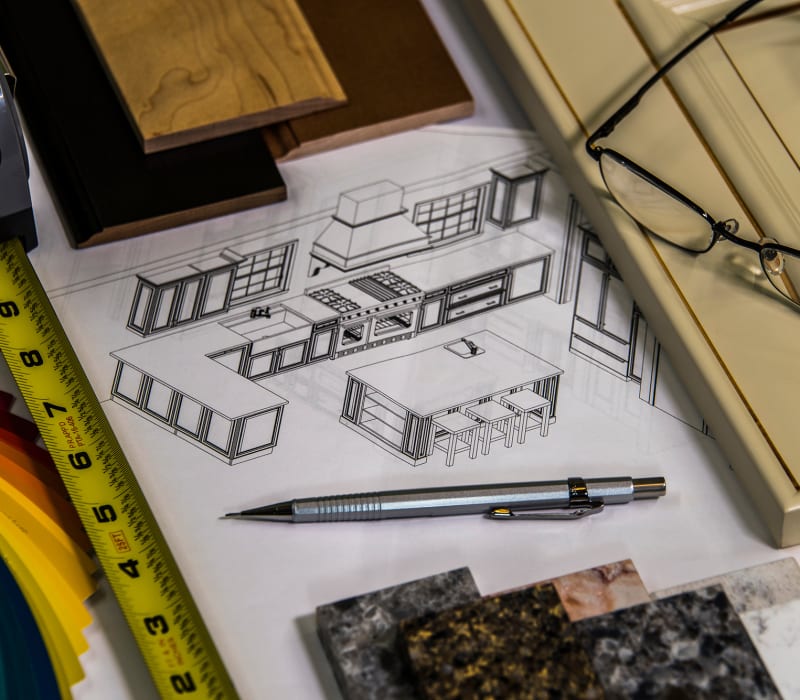 Floor plans and design drawings