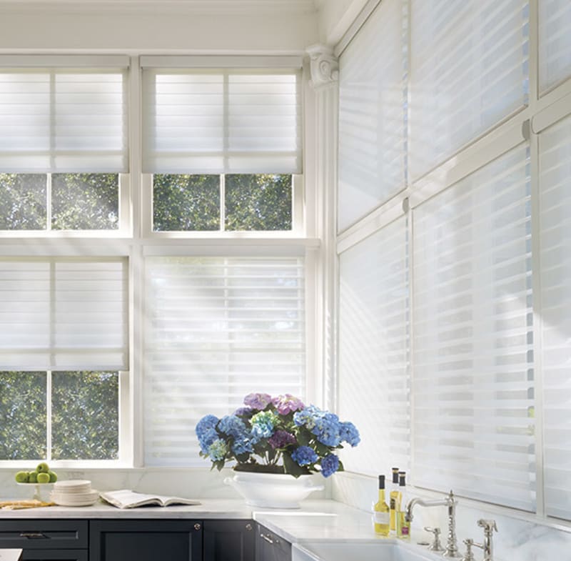 Window treatments from Capitol Carpet & Tile and Window Fashions in Palm Beach Gardens, FL