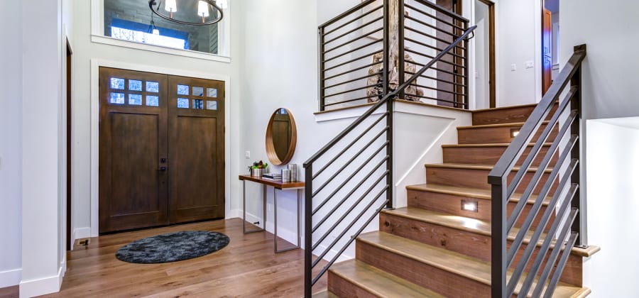 Stairs and Railing in Elizabeth, NJ from Magnus Flooring
