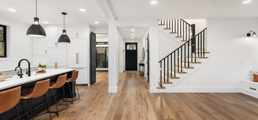 Stairs and Railing in Hackensack, NJ from Magnus Flooring