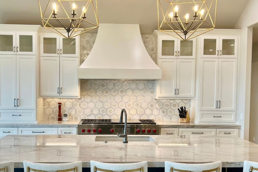 Before & after from Designing Dreams Flooring & Remodeling