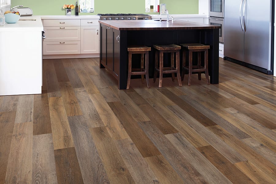 Hardwood floors in Kamas luxury home