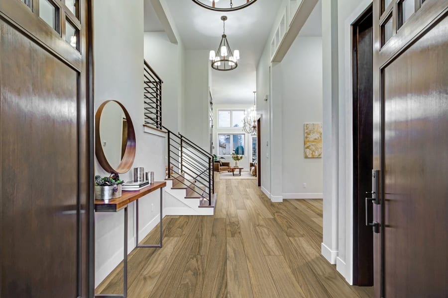 Entryway flooring using SolidTech styles available at Hasty's St. Augustine Flooring