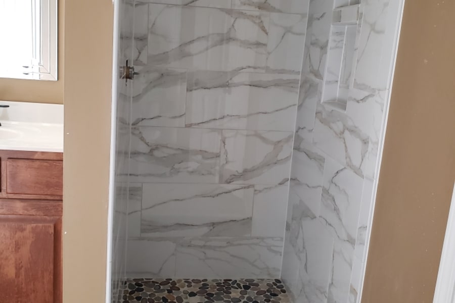 Quality shower remodeling services from Cozy Comfort Floors in Gulfport, MS