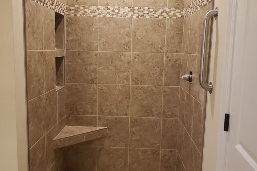Quality shower remodel from Cozy Comfort Floors in Gulfport, MS