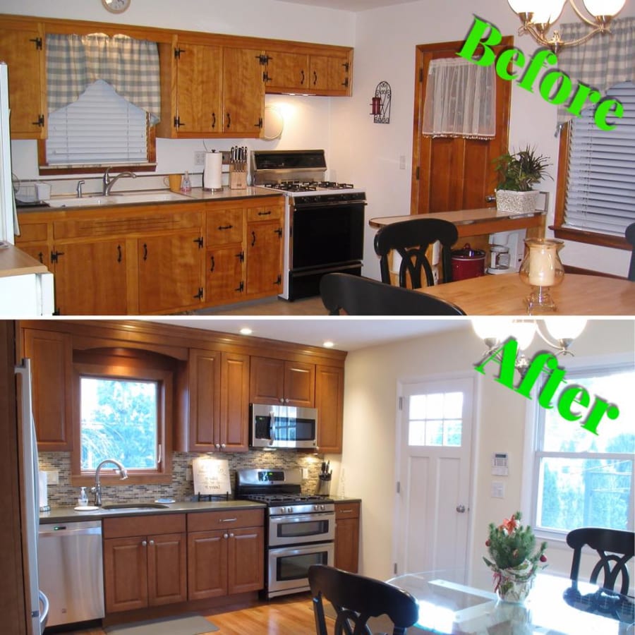 Before & after gallery from BJ Floors and Kitchens