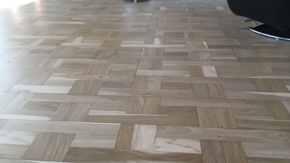 Basketweave Hardwood Flooring Design in Broken Bow, OK from North Texas Flooring Solutions