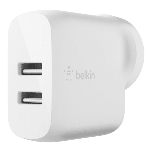 Belkin 24W Dual Wall Charger and USB-A to USB-C Cable