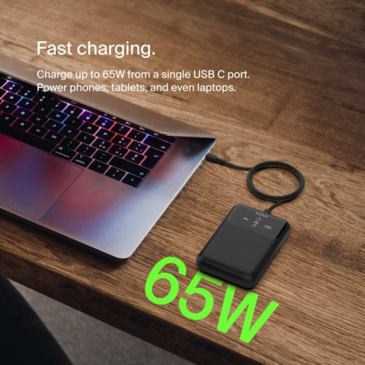 Belkin BoostCharge 65W Pro 3-Port Laptop Power Bank 