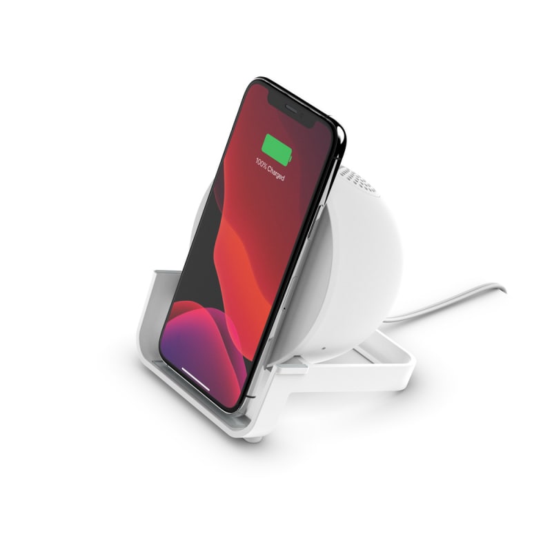 AUF001AUWH Belkin BOOSTCHARGE 10W Wireless Charging Stand and Speaker