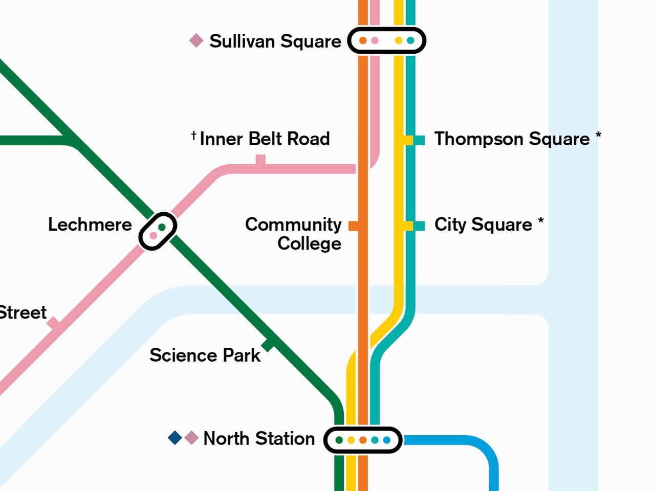 MBTA Community College Station Neighborhood Map (Jul. 2012