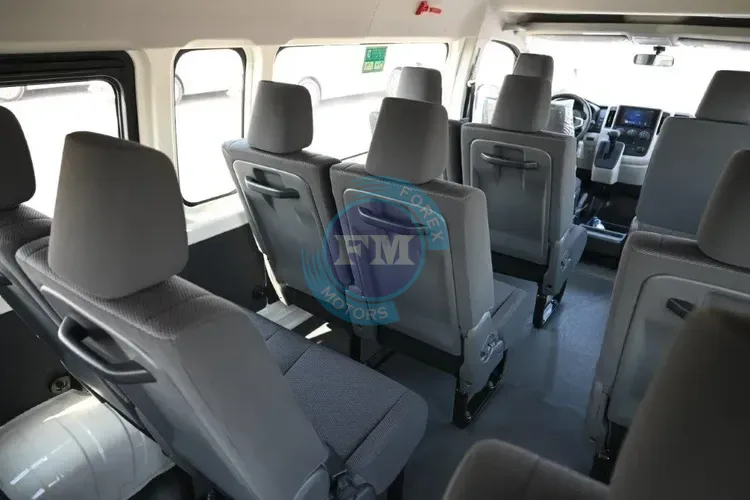 2025 MODEL TOYOTA HIACE HIGH ROOF 3.5L PETROL 13 SEATER AUTOMATIC BACK SEATS