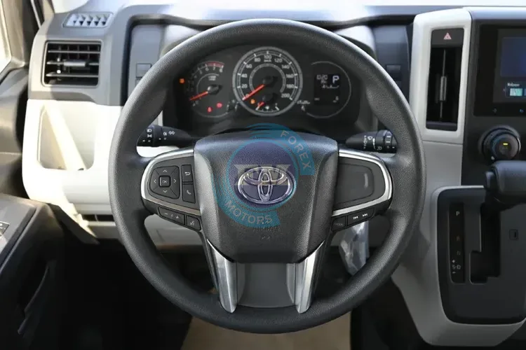 2025 MODEL TOYOTA HIACE HIGH ROOF 3.5L PETROL 13 SEATER AUTOMATIC STEERING