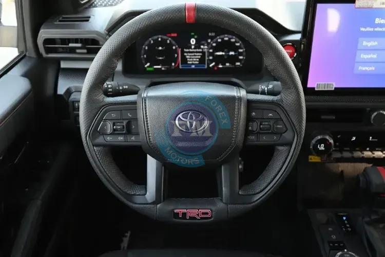 2024 MODEL TOYOTA TACOMA DOUBLE CAB TRD PRO I-FORCE MAX HYBRID 2.4L TURBO 4WD AUTOMATIC- TWO TONE STEERING