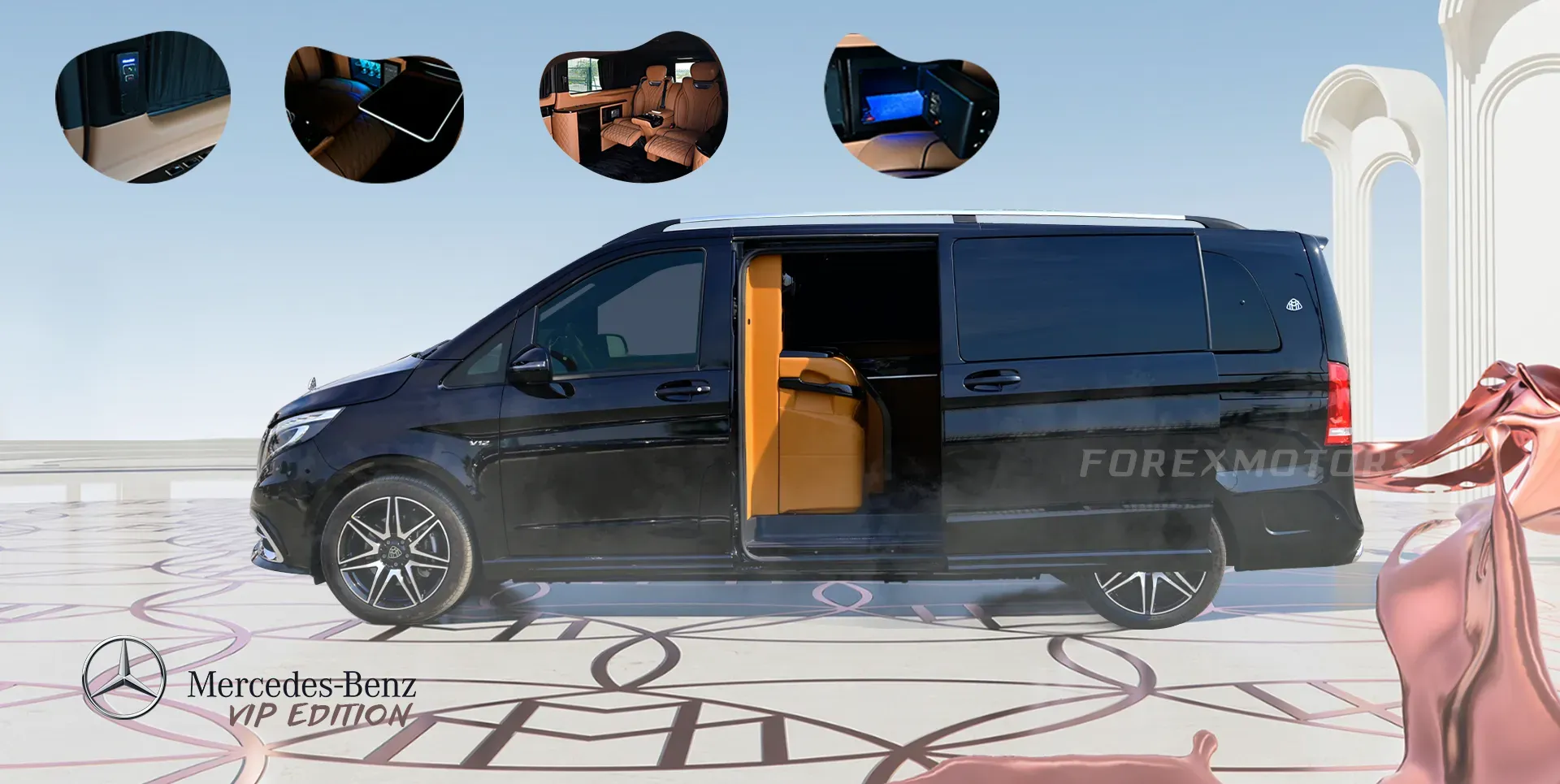 Know The Mercedes-Benz VIP Edition V300D at Forex Motors Car Showroom Dubai