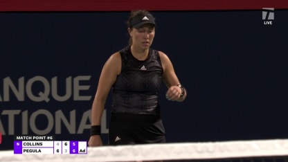 MATCH POINT: J. Pegula def. D. Collins; Montreal 3R