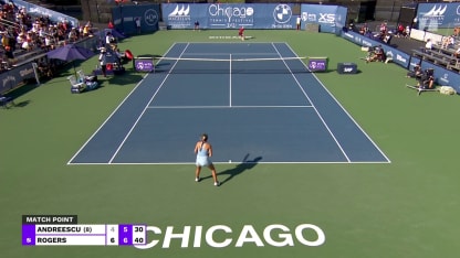 MATCH POINT: S. Rogers def. B. Andreescu; Chicago 2R