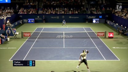 MATCH POINT: F. Tiafoe def. T. Monteiro; Winston-Salem 3R