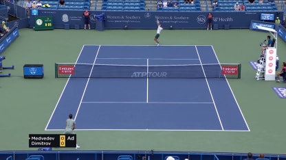 Highlight: D. Medvedev def Dimitrov; Western & Southern 3R