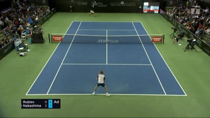 MATCH POINT: A. Rublev def. B. Nakashima; San Diego 2R
