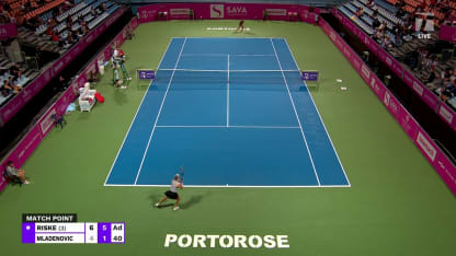MATCH POINT: A. Riske def. K. Mladenovic; Portoroz QF