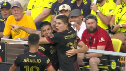 Thiago Almada slips through Nashville's backline to put Atlanta ahead 1-0 in the 13th minute