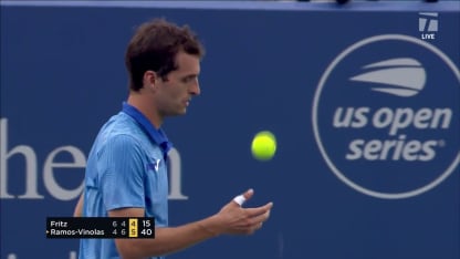 MATCH POINT: A. Ramos Vinolas def. T. Fritz; Toronto 1R