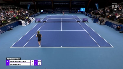MATCH POINT: M. Vondrousova def. E. Mertens; Luxembourg QF