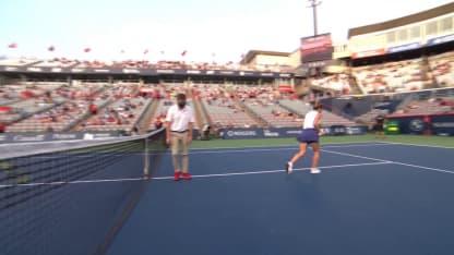 HIGHLIGHTS: Collins def. S. Halep; Montreal R2